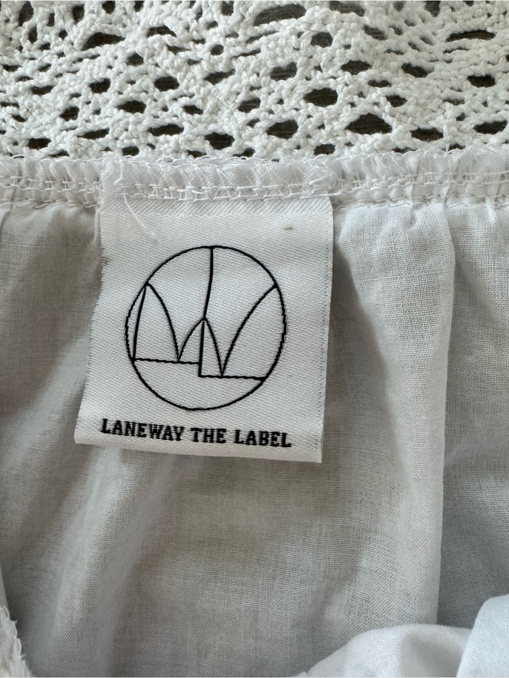 LANEWAY THE LABEL Cotton Chemise in Ivory Size XS VGUC - Picture 11 of 12